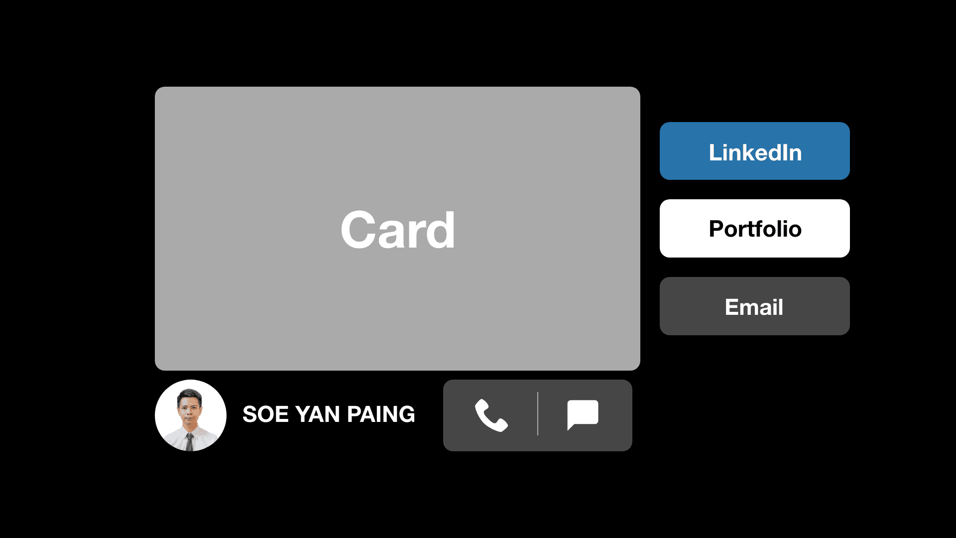 AR Contact Card concept design