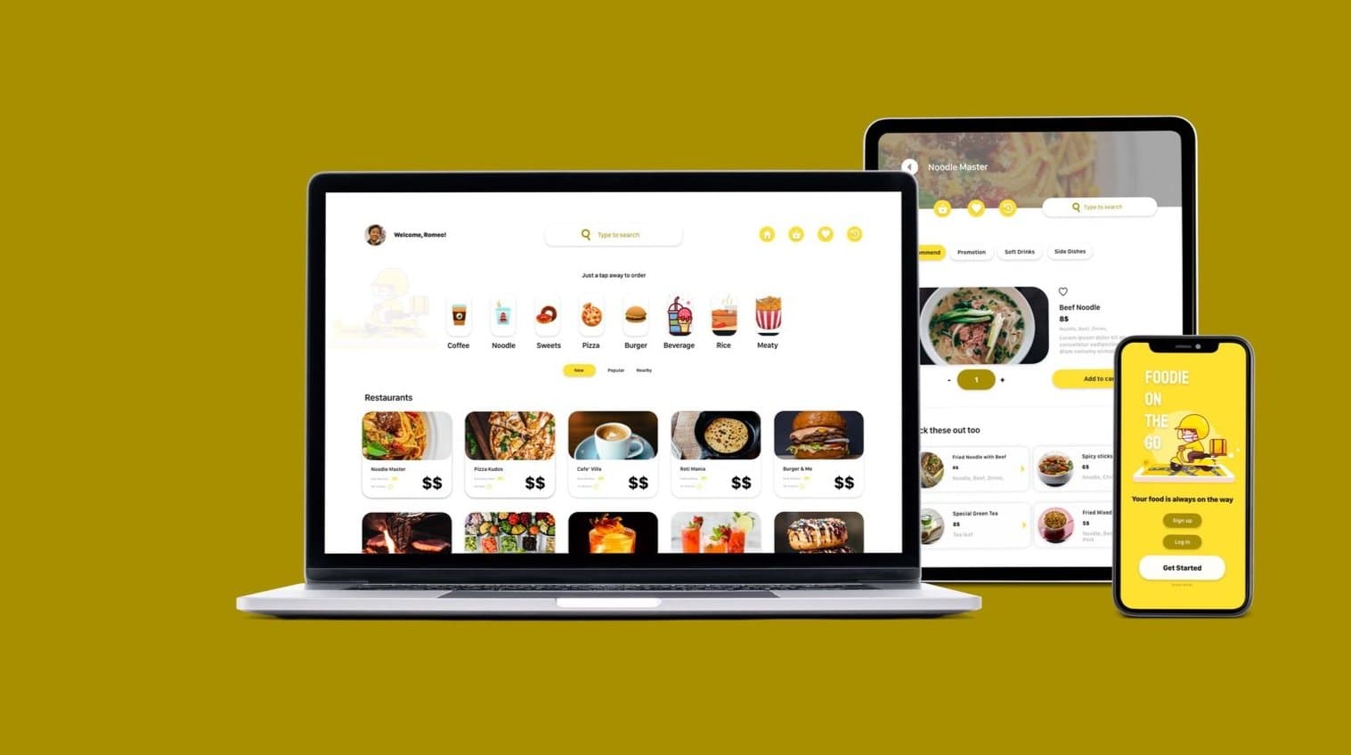 Foodie On the go redesign